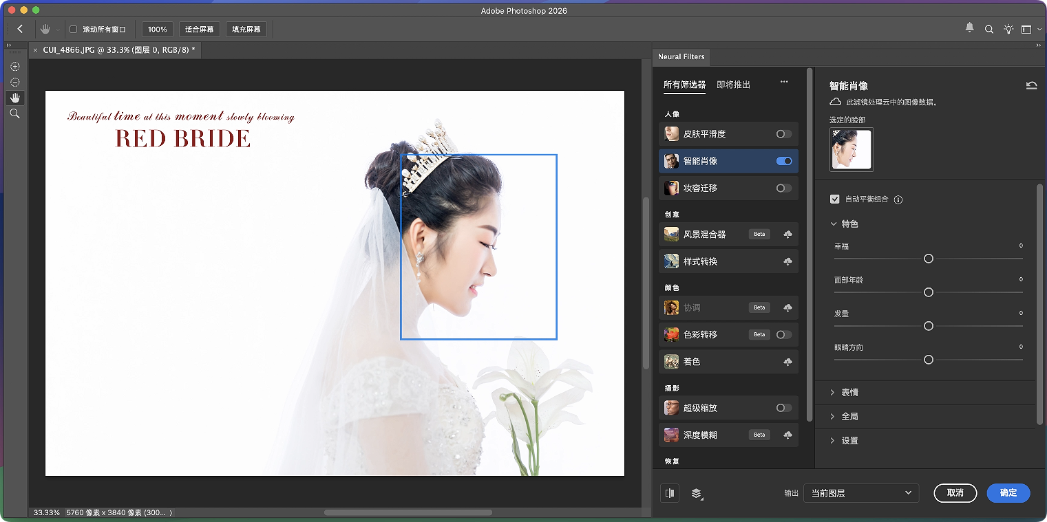 1778461562-eec58703dd71052.png Adobe Photoshop 2026 for mac v27.6.0 Neural Filters PS2026 最新中文版下载