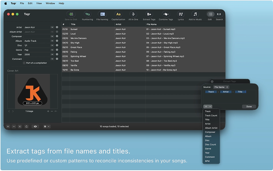 1779673500-3037c971450f0bd.png Tagr for Mac v5.14.1 音乐标签编辑器 破解版下载