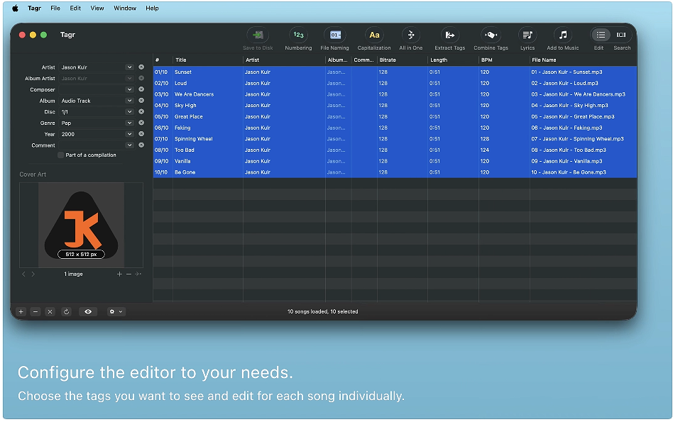 1779673504-76bd64ac599ae6b.png Tagr for Mac v5.14.1 音乐标签编辑器 破解版下载