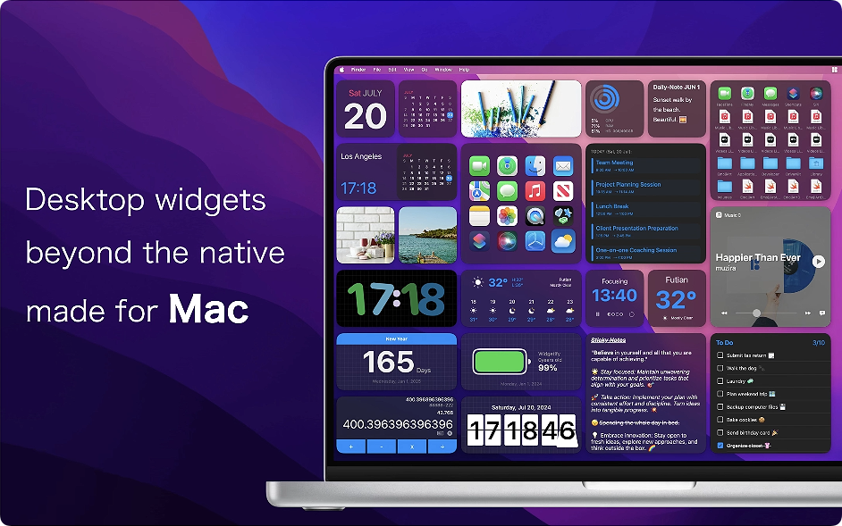 1781488577-02aa27e0ad03fd8.png Widgetify for mac v4.27 使用桌面小组件 效率助手 中文破解版下载