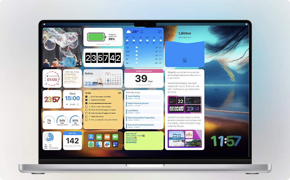 1781488585-b0f71b2042dad92.png Widgetify for mac v4.27 使用桌面小组件 效率助手 中文破解版下载